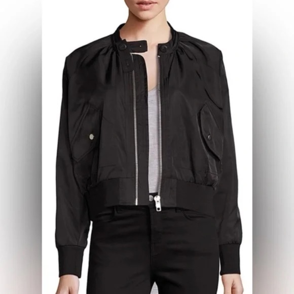 Free People Midnight Bomber Jacket - Picture 1 of 6